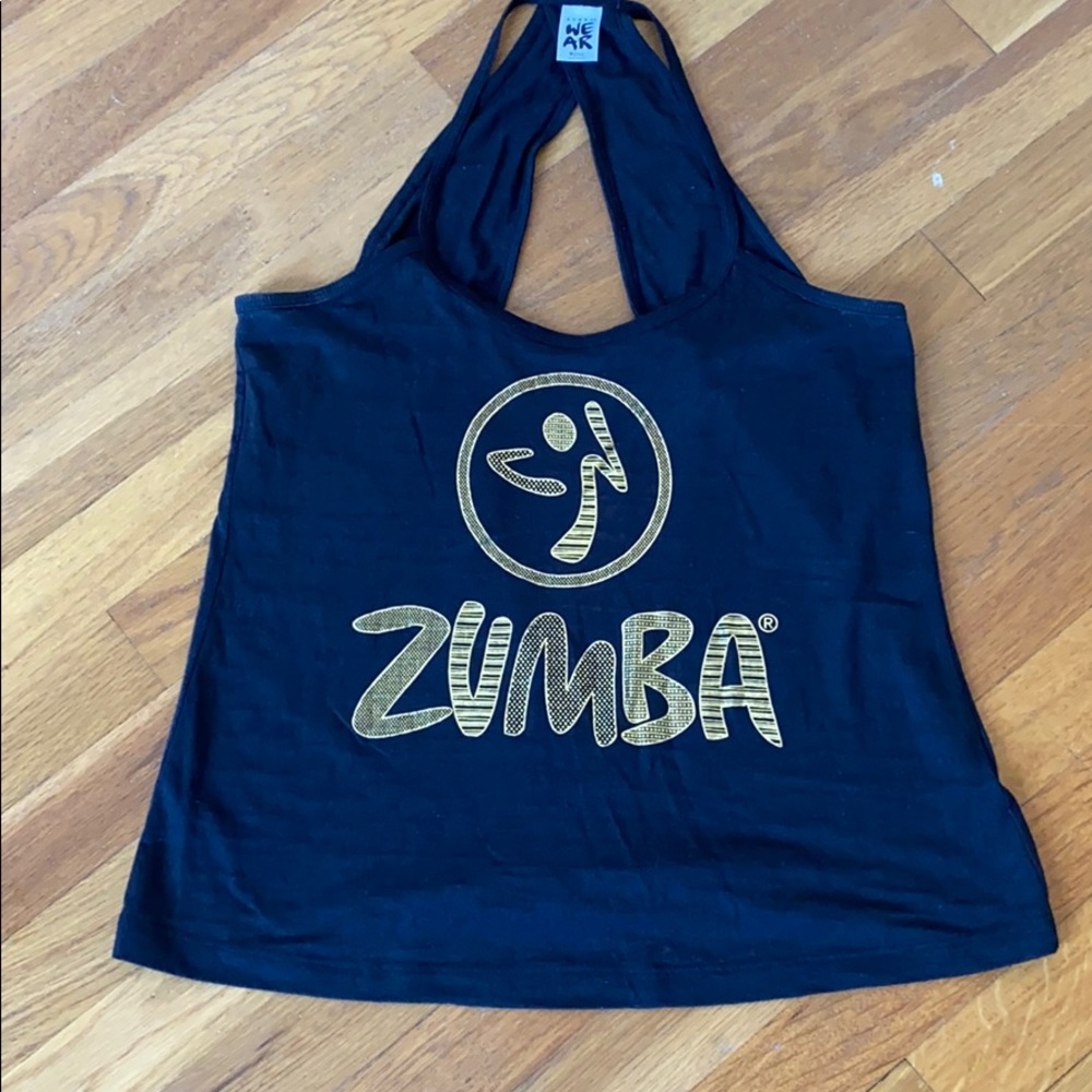 Zumba Fitness Black Open Back Top